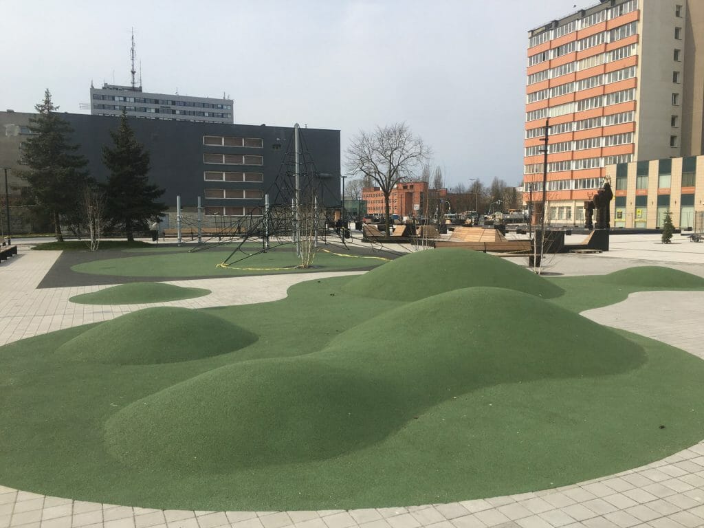Vaidilos aikštės teritorija (Taikos pr., Paryžiaus Komunos g. ) - Park - construction photos