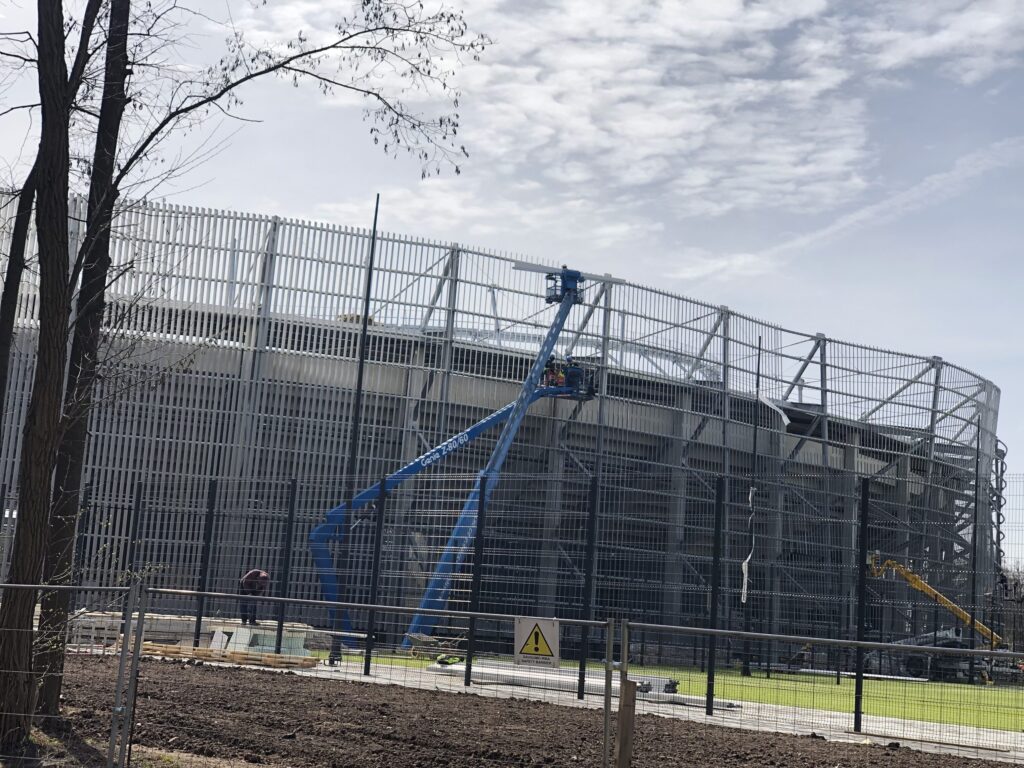 Dariaus ir Girėno stadionas (Perkūno al. 5) - Sports arena - construction photos