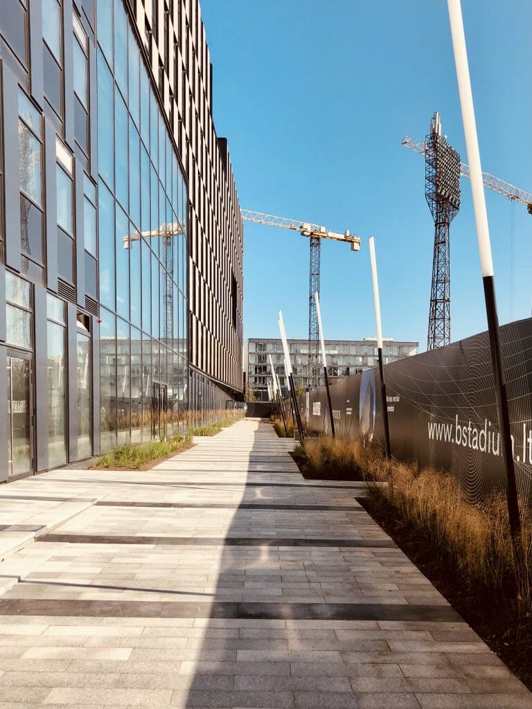 Business Stadium promenada (Rinktinės g. 3) - Square - construction photos