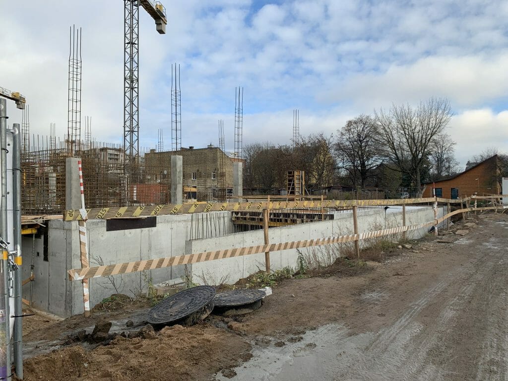 Namai-Kintai (sublokuoti namai) (Kintų g. 13) - Row housing - construction photos