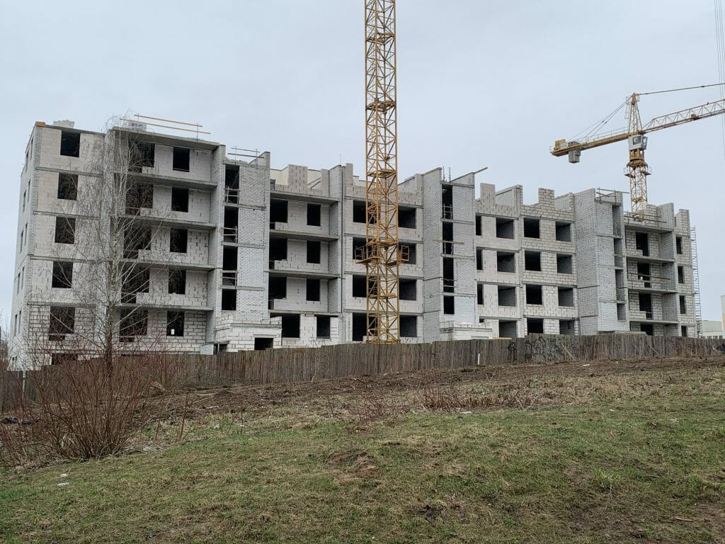 Leičių kiemas 5 etapas (Leičių g. 17) - Multi apartment - construction photos