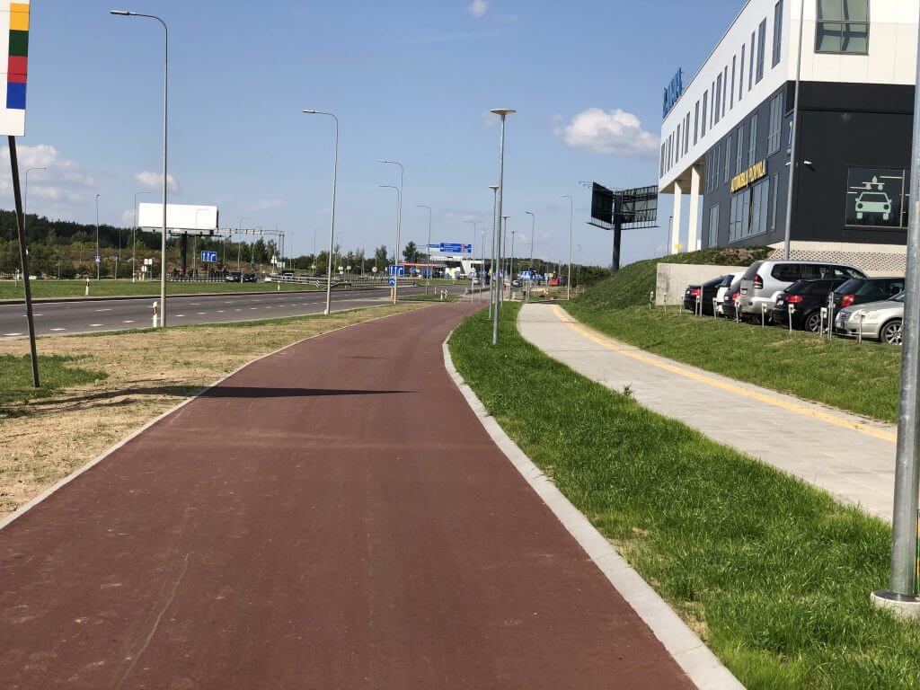 Pilaitės pr. dviračių takas (Pilaitės pr.) - Bike path - construction photos