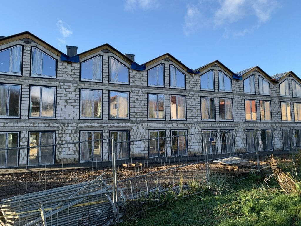 Riverland 1 etapas (Lazdynėlių g. 51, 53, 55, 57, 59, 61, 63) - Row housing - construction photos