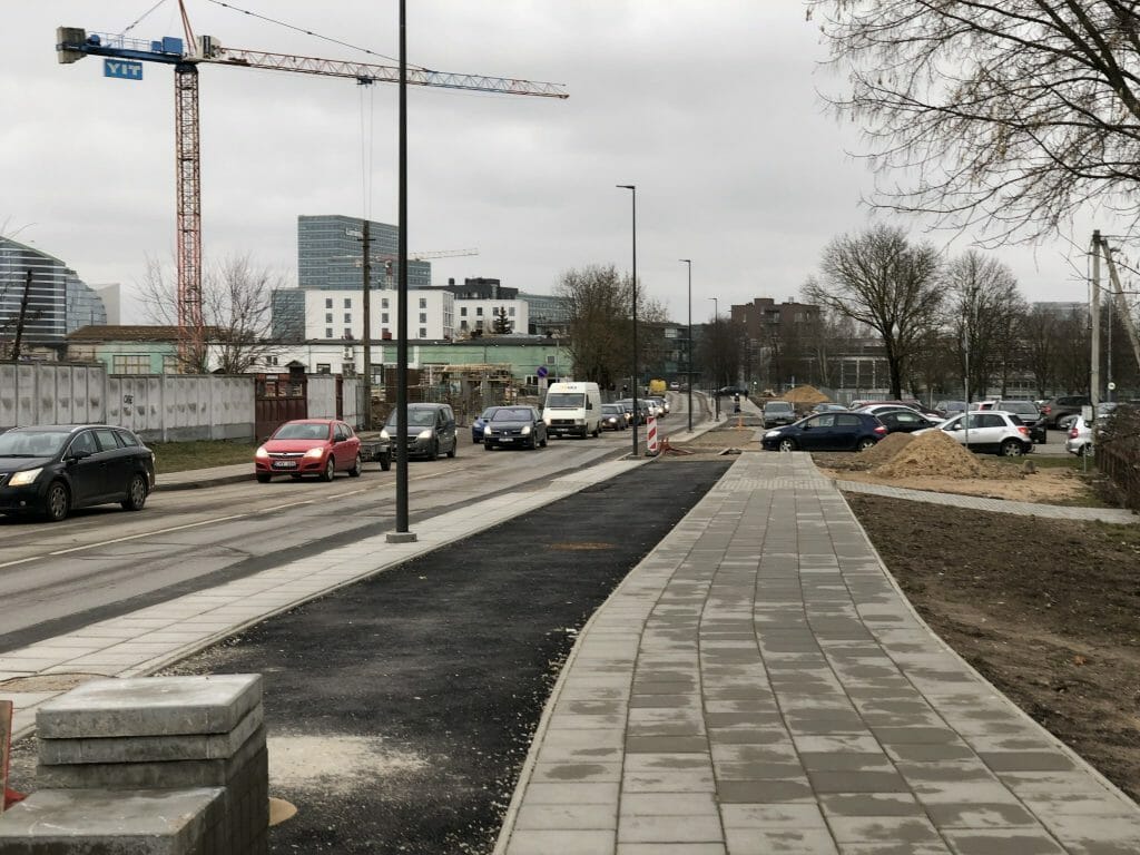 Neries senvagės slėnis (Linkmenų g.) - Bike path, Park - construction photos