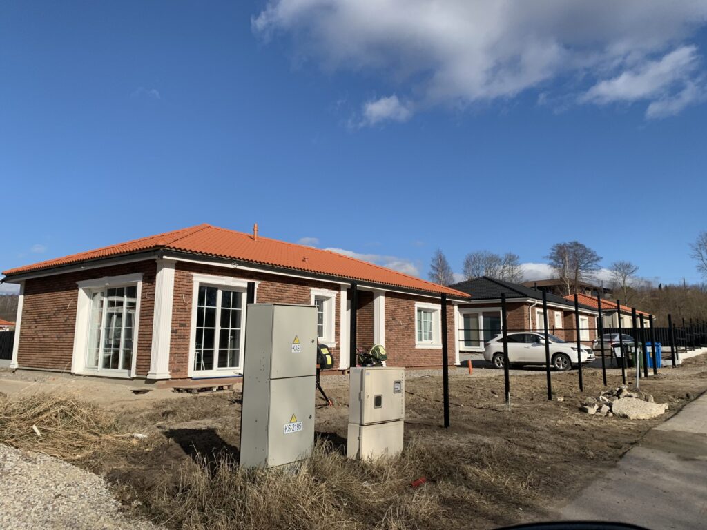 Perkūno g. namai (Perkūno g. 1, 3, 5, 7, 9, 9A, 9C, 9D, 9F, 9G, 9H, 9I) - Privātmāju kopienas - būvdarbu attēli