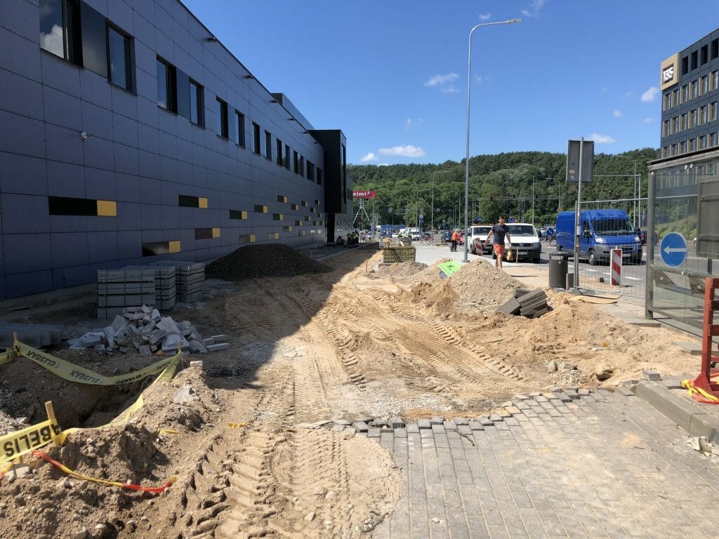 Žalgirio g. dviračių takas (Žalgirio g.) - Bike path - construction photos