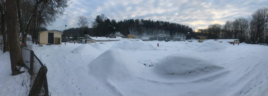 Kalnų parko stadionas (T. Kosciuškos g. 7) - Sports field or court - construction photos