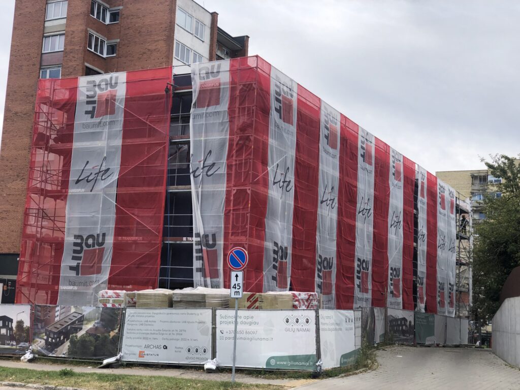 Gilių namai 2 etapas (Studentų g. 10) - Multi apartment - construction photos