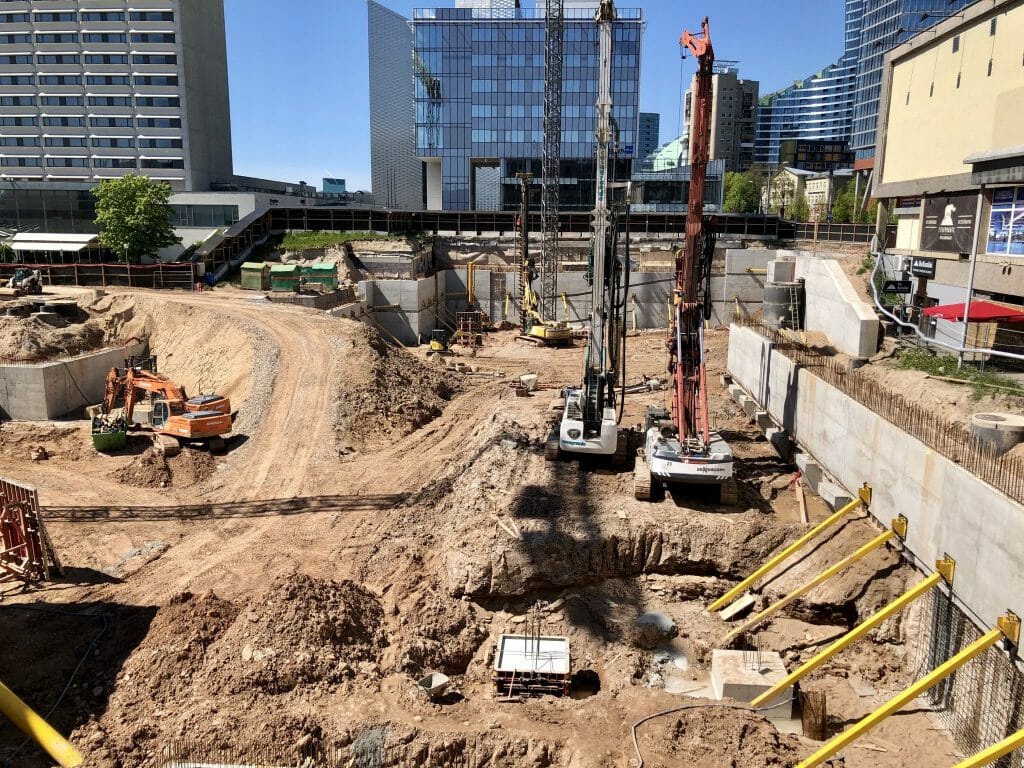 Artery (Konstitucijos pr. 18B) - Biroju centrs - būvdarbu attēli