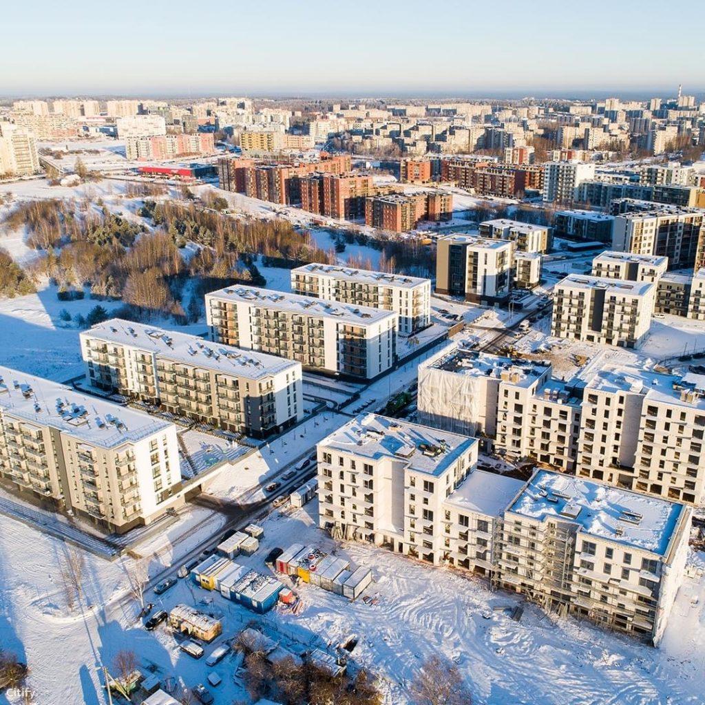 7 vakarai (Budiniškių g. 6, 8) - Multi apartment - construction photos