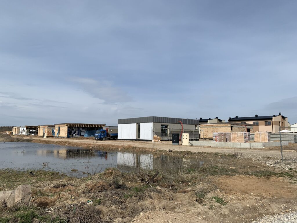Saulėtekių terasos (Saulėtekių g. 1, 3, 5, 7, 9, 11, 13, 15) - Private house community - construction photos