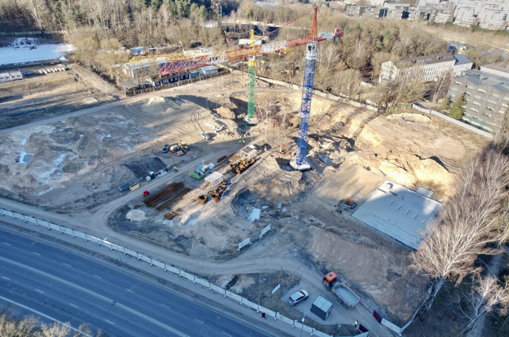 LMTA miestelis 1 etapas (Teatro ir kino fakultetas, Mažasis salių blokas) (Olandų g. 21A) - Higher education - construction photos