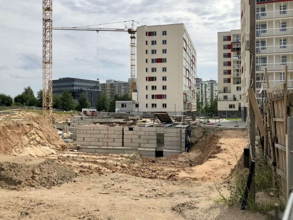 Leičių kiemas 6 etapas (Leičių g. 21) - Multi apartment - construction photos