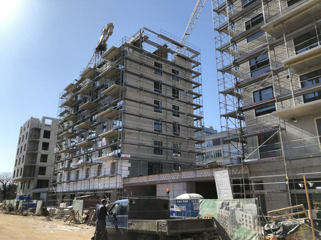 Kernavės aveniu (Kernavės g. 4) - Multi apartment - construction photos