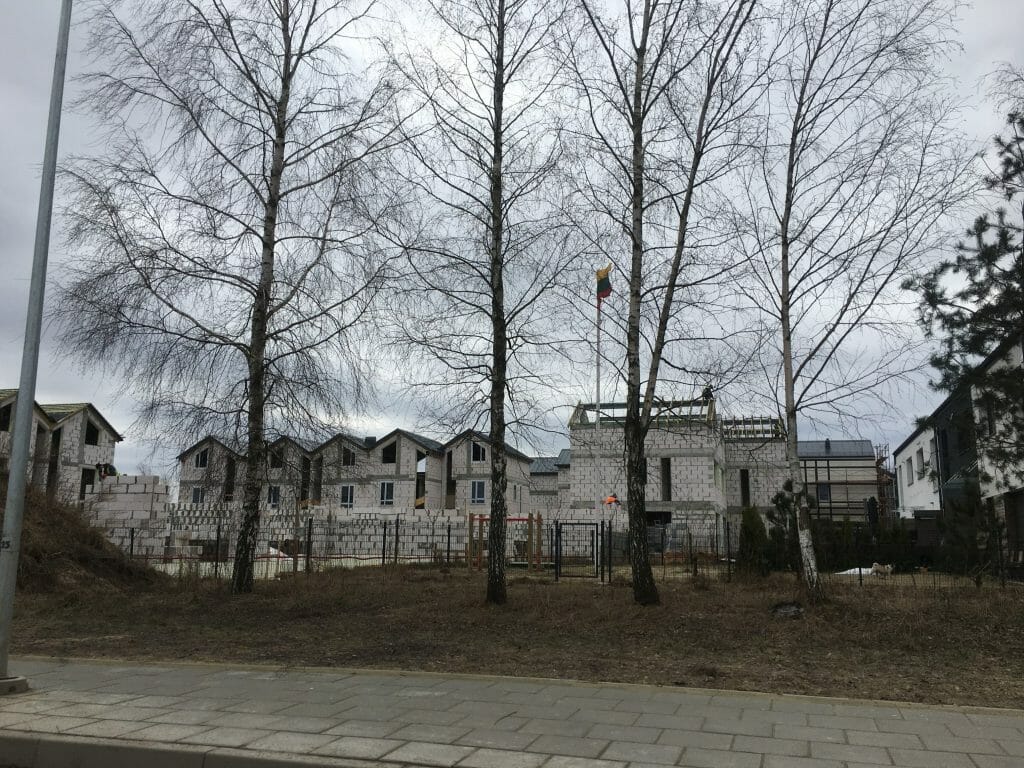 Memelhaus (Juodupio g. 35, 35A, 35B, 35C, 35D, 35E, 37) - Row housing - construction photos