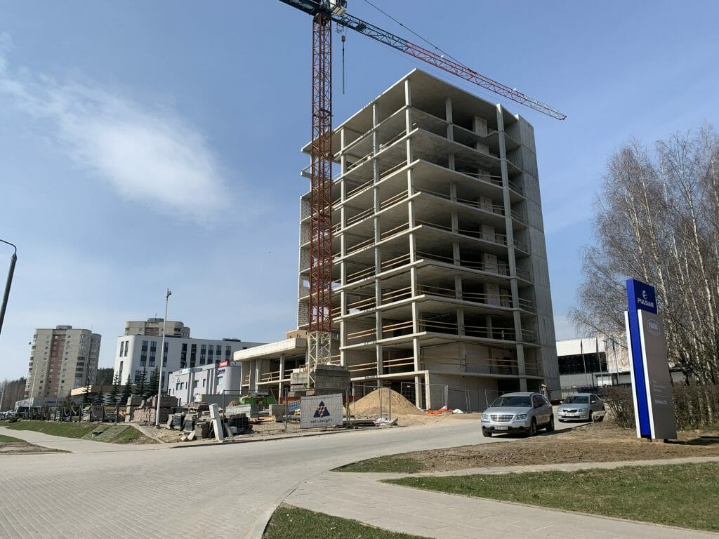 Ateities Trio verslo centras (Ateities g. 29) - Office center - construction photos