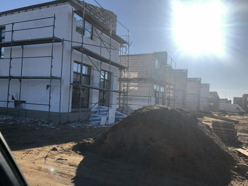 Girdavos g. 20, 22, 24, 26, 28 (Girdavos g. 20, 22, 24, 26, 28) - Private house community - construction photos