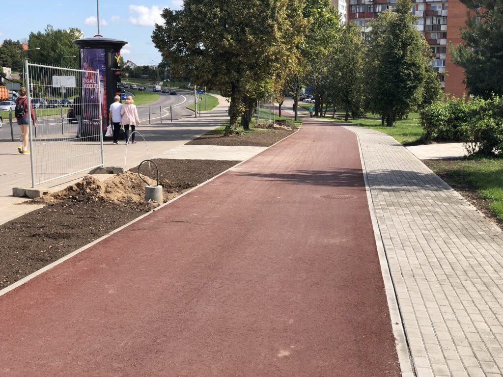 Neries senvagės slėnis (Linkmenų g.) - Bike path, Park - construction photos