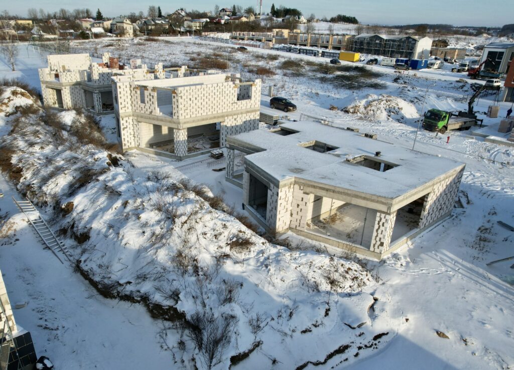 Kalnėnų TRIO 3 etapas (Albanų g. 36) - Row housing - construction photos