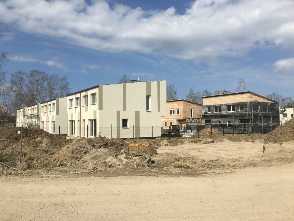 Saulės skg. 1, 2, 5, 6 (Saulės skg. 1, 2, 5, 6) - Row housing - construction photos