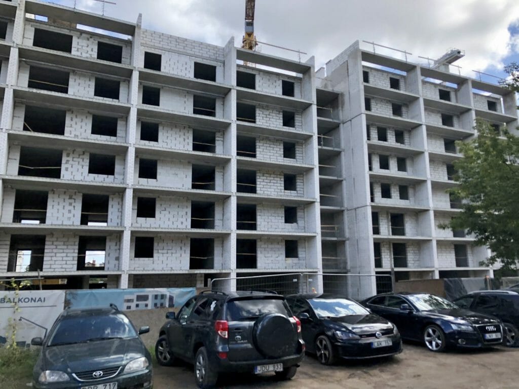 K17 (Kernavės g. 15, 17) - Multi apartment - construction photos