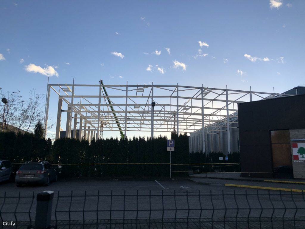 SEB arenos plėtra (Ąžuolyno g. 7) - Sports arena - construction photos