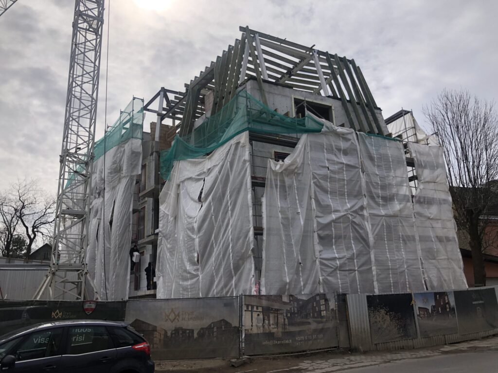 Trys karaliai (Polocko g. 25, 31) - Multi apartment - construction photos