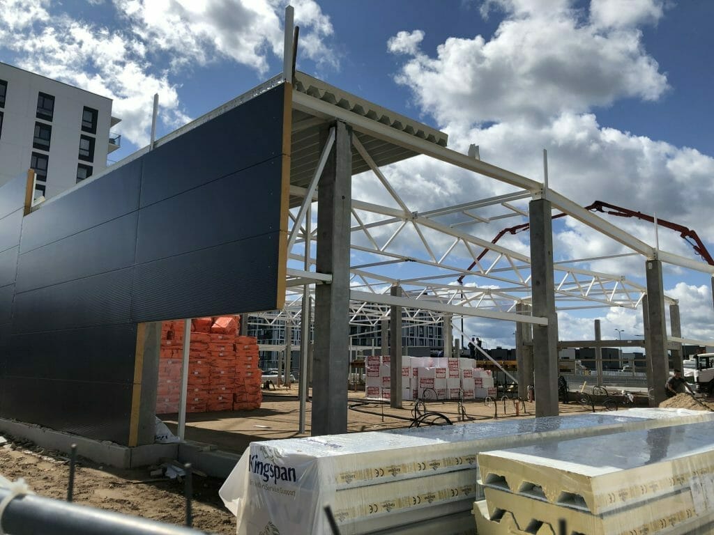 IKI Karaliaučiaus g. (Karaliaučiaus g. 9A) - Food store - construction photos