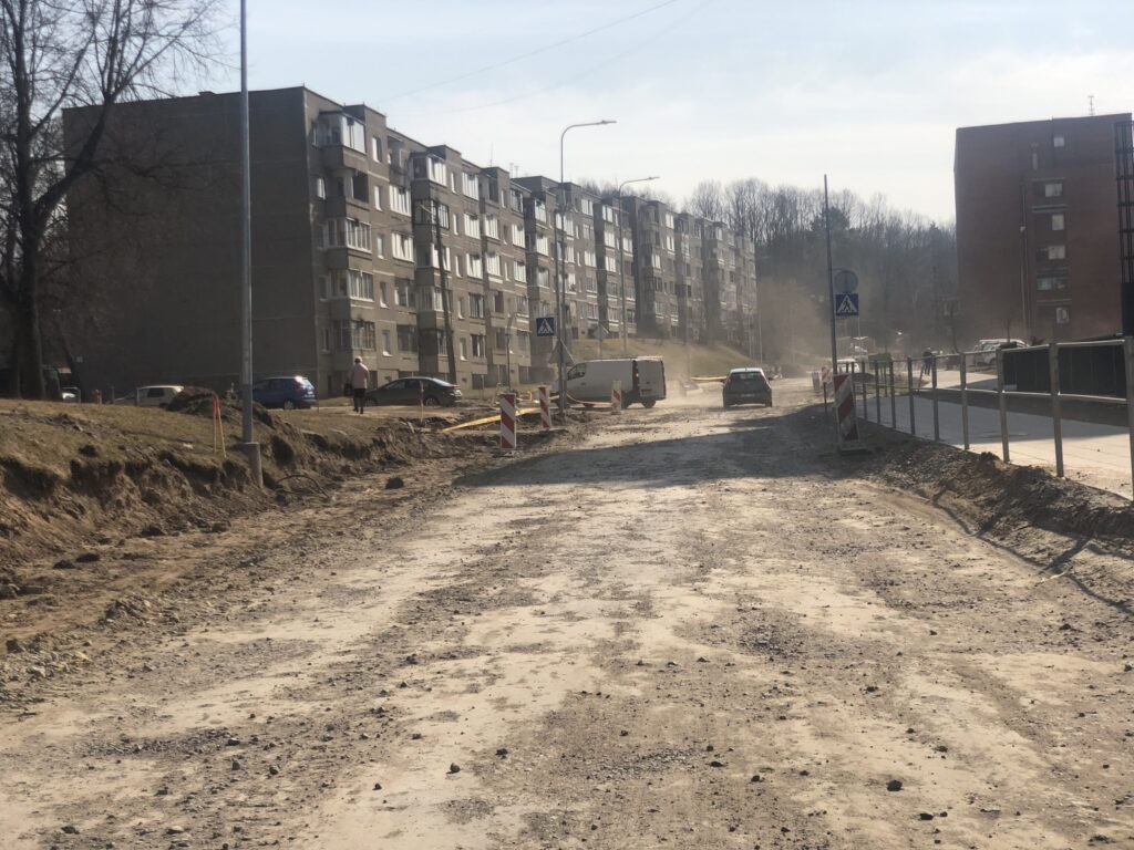 Ramaus eismo Vaduvos g. (Vaduvos g.) - Iela - būvdarbu attēli