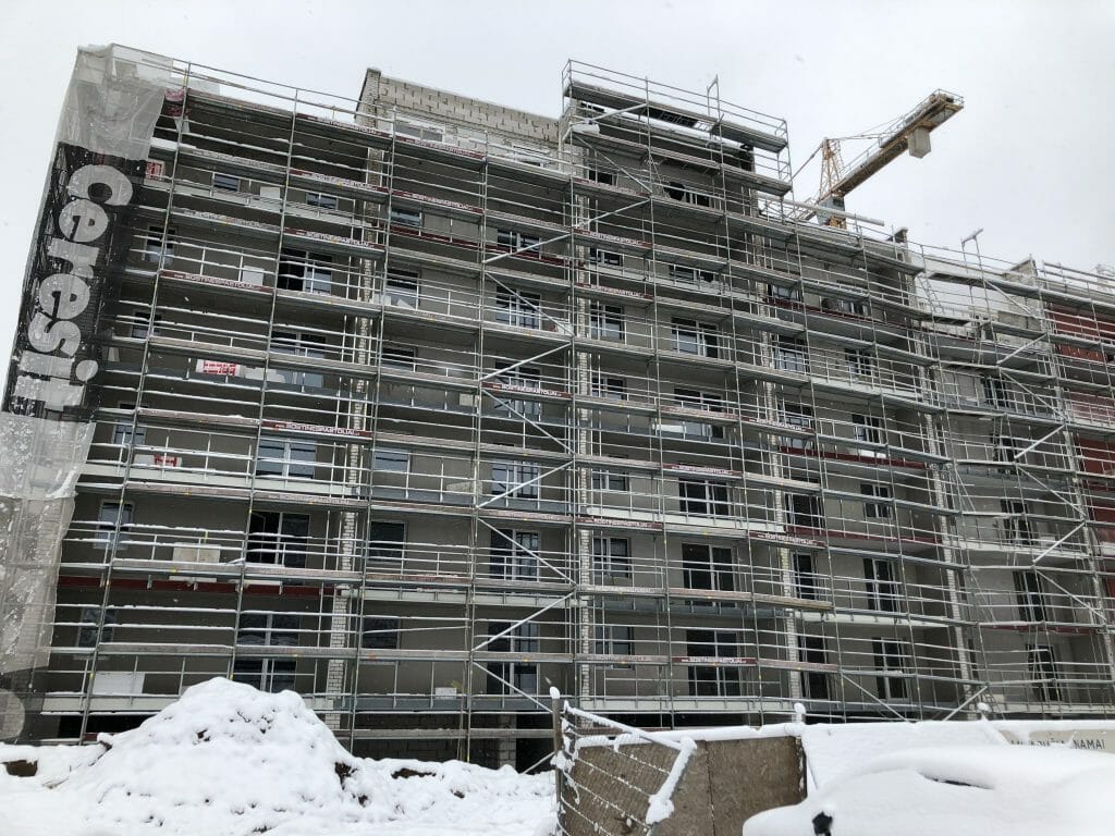 K17 (Kernavės g. 15, 17) - Multi apartment - construction photos