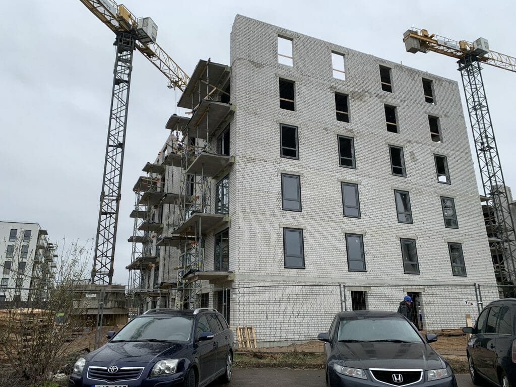 7 vakarai (Budiniškių g. 6, 8) - Multi apartment - construction photos