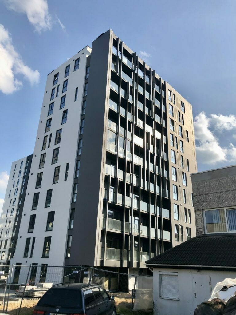 Viršuliškių stogai (Viršuliškių g. 38) - Multi apartment - construction photos