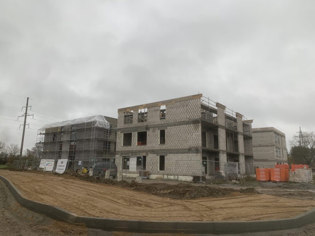 Ąžuolų alėja Paupiuose | 1 etapas (Klemiškės g. 18) - Multi apartment - construction photos