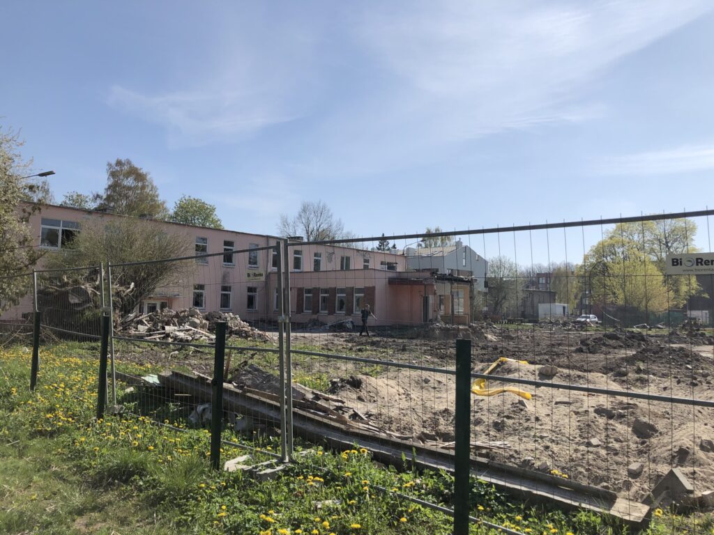 Vaikų darželis "Svirpliukas" (Liepų g. 43A) - Science institution - construction photos