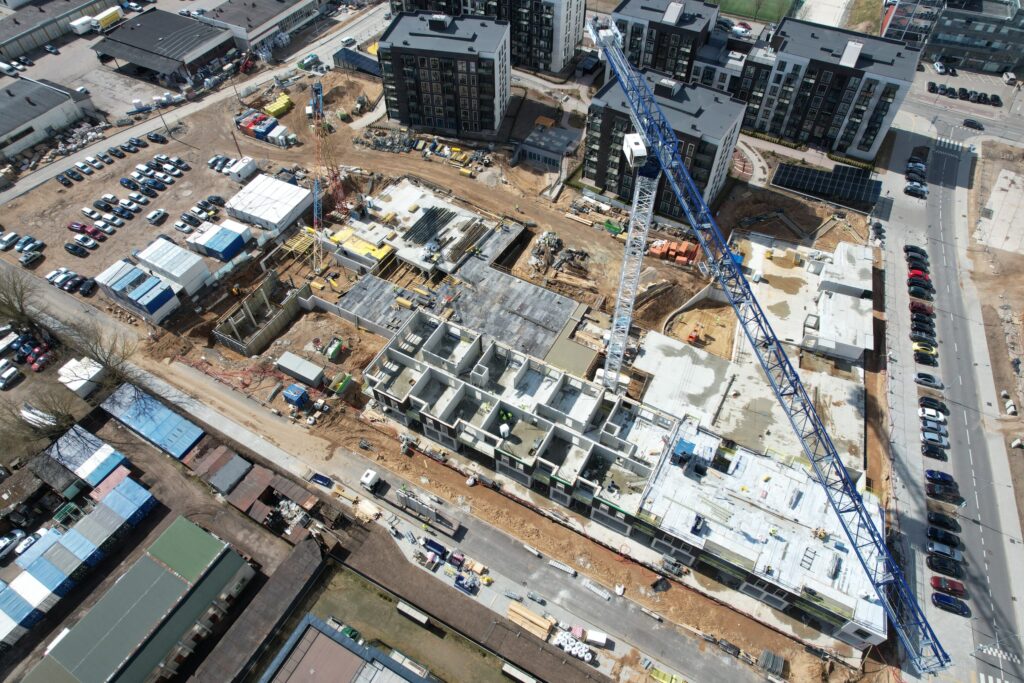 Naujasis Skansenas 3 etapas (Linkmenų g. 15) - Multi apartment - construction photos