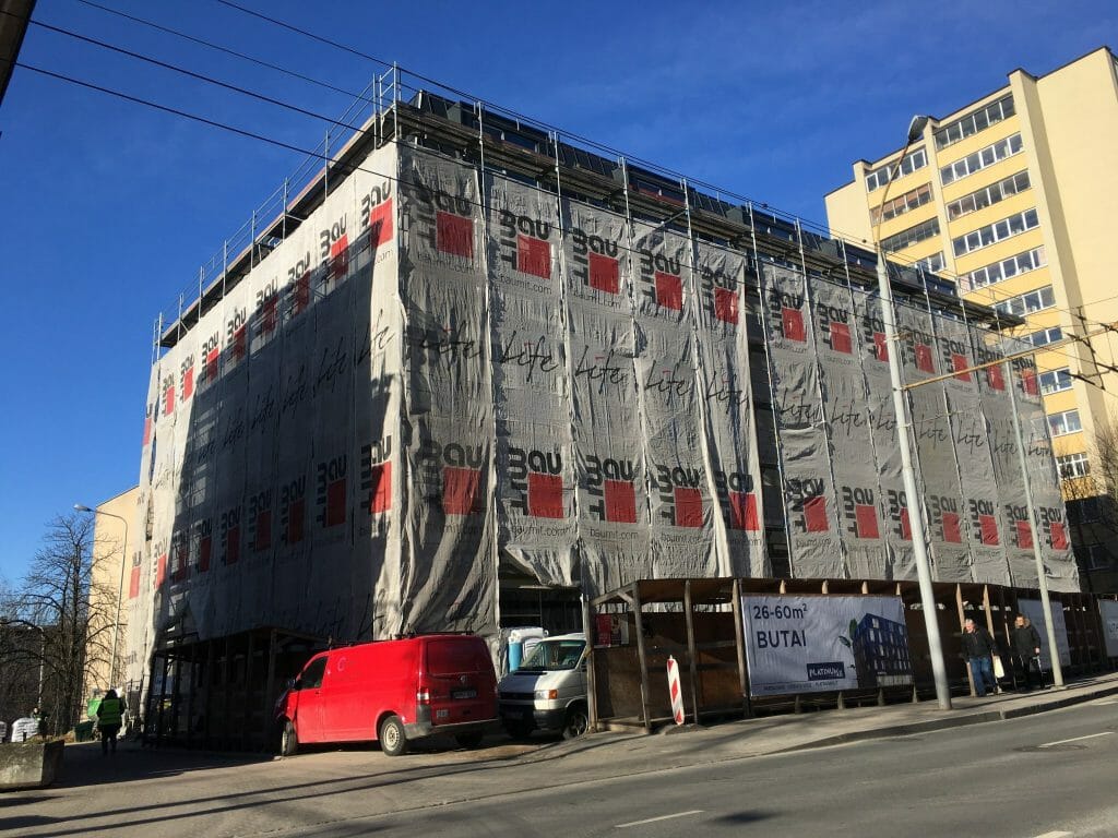 Platinum 48 (Antakalnio g. 48A) - Office center - construction photos