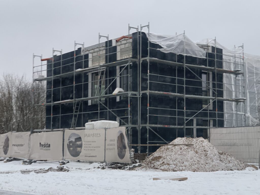 Paraštės (Prano Ancevičiaus g. 6) - Row housing - construction photos