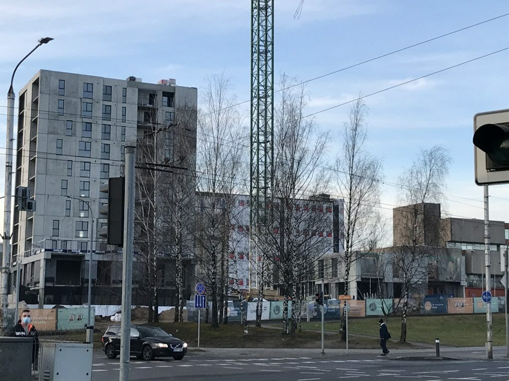 Viršuliškių stogai (Viršuliškių g. 38) - Multi apartment - construction photos