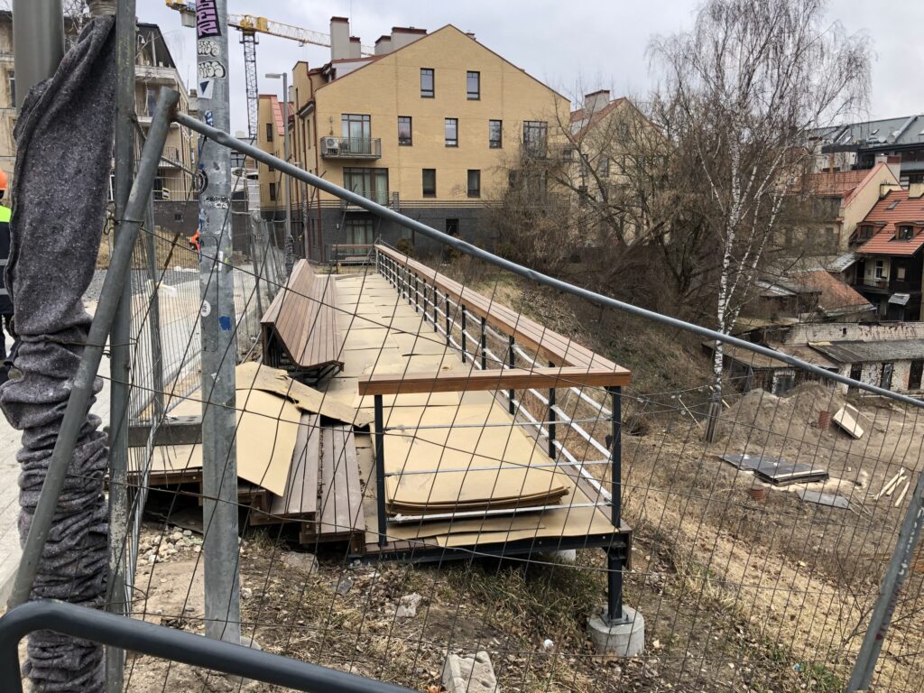 Vingrių šaltinių skveras (Vingrių g.) - Square - construction photos