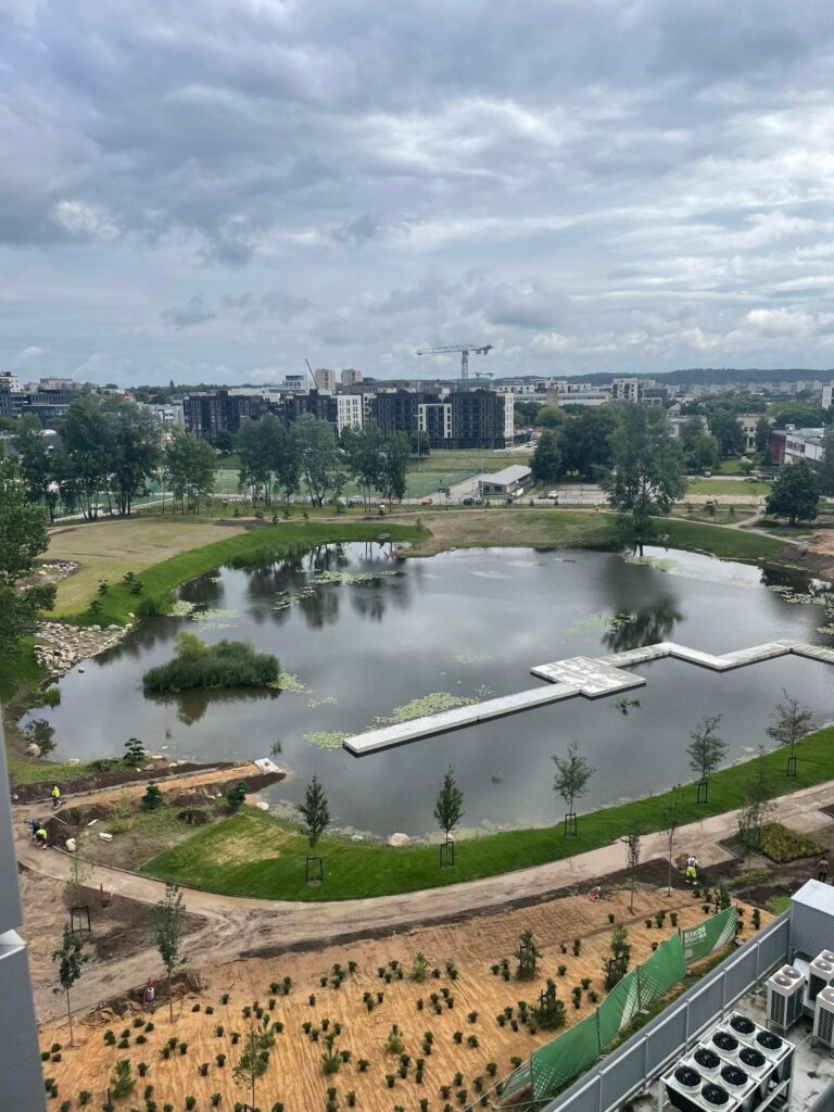 Japoniškas sodas "Taku-Soku-En" (Linkmenų g. 2A) - Park - construction photos