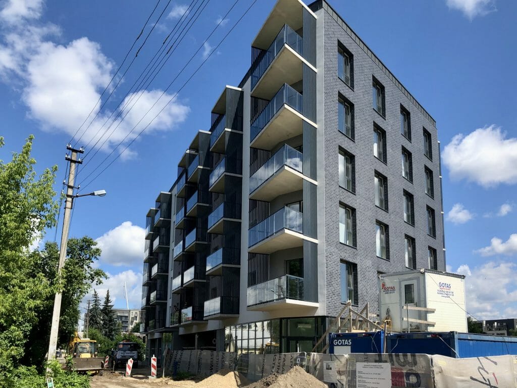 Šnipiškių perspektyvos (Šatrijos g. 1) - Multi apartment - construction photos