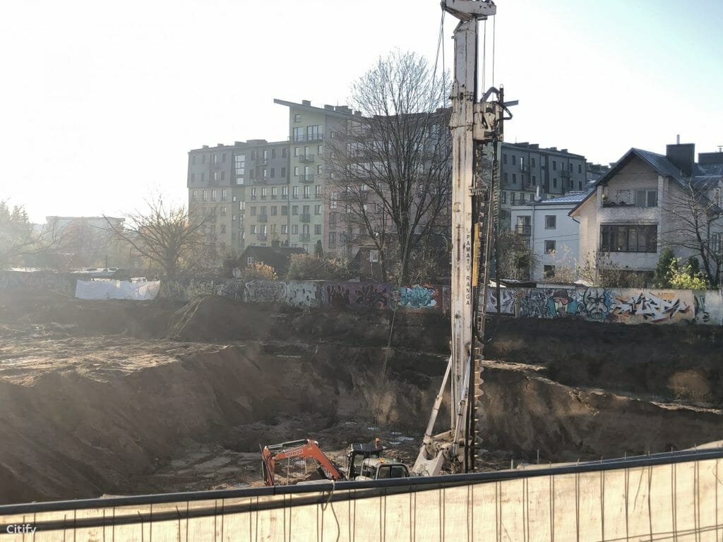 Žvėryno City (Paribio g. 12) - Multi apartment - construction photos