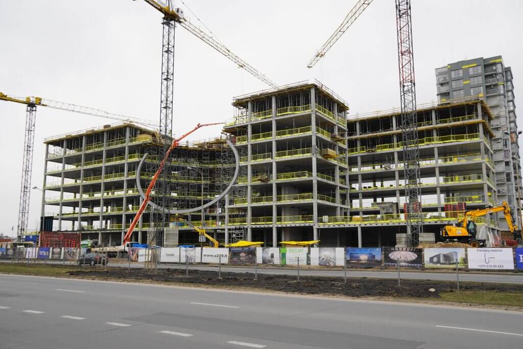 U219 (Ukmergės g. 219) - Office center - construction photos