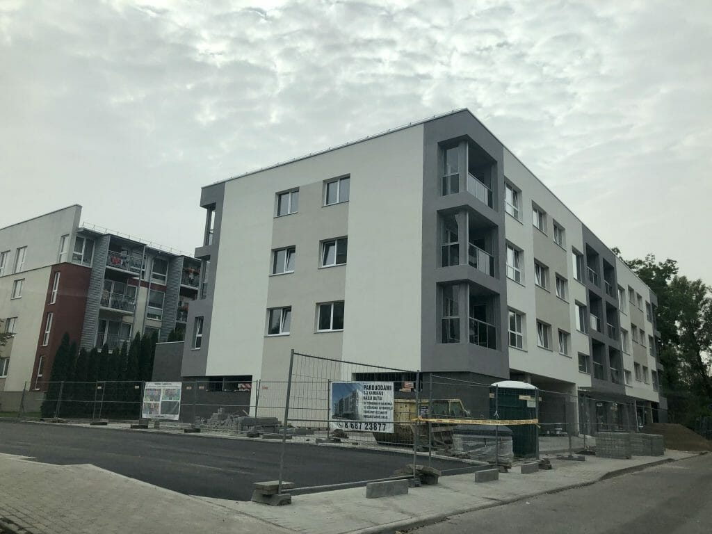 Krėvės 114F (V. Krėvės pr. 114F) - Daudzdzīvokļu nams - būvdarbu attēli