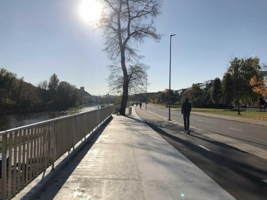 Neries dešiniosios krantinės (Upės g.) - Bike path, Sports field or court, Waterside - construction photos