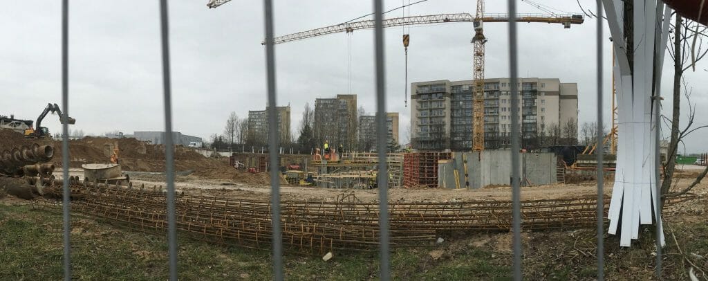 Verkių sodas 1 etapas (Verkių g. 39) - Multi apartment - construction photos