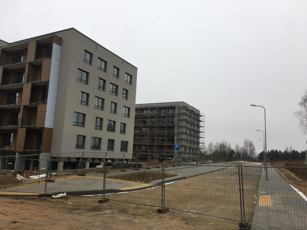 Martyno namai (M. Mažvydo g.) - Multi apartment - construction photos