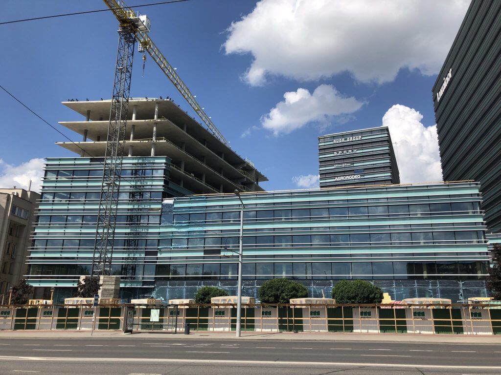 Quadrum (Konstitucijos pr. 21) - Office center - construction photos