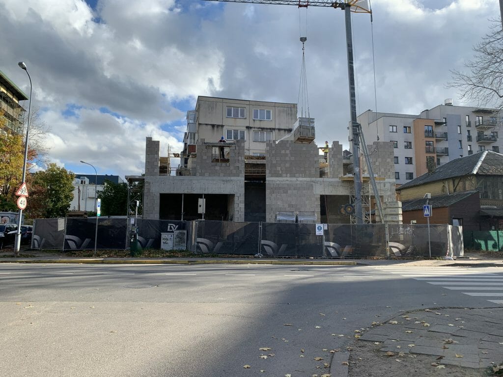 Vingio apartamentai (S. Konarskio g. 6A) - Daugiabutis - statybų nuotraukos