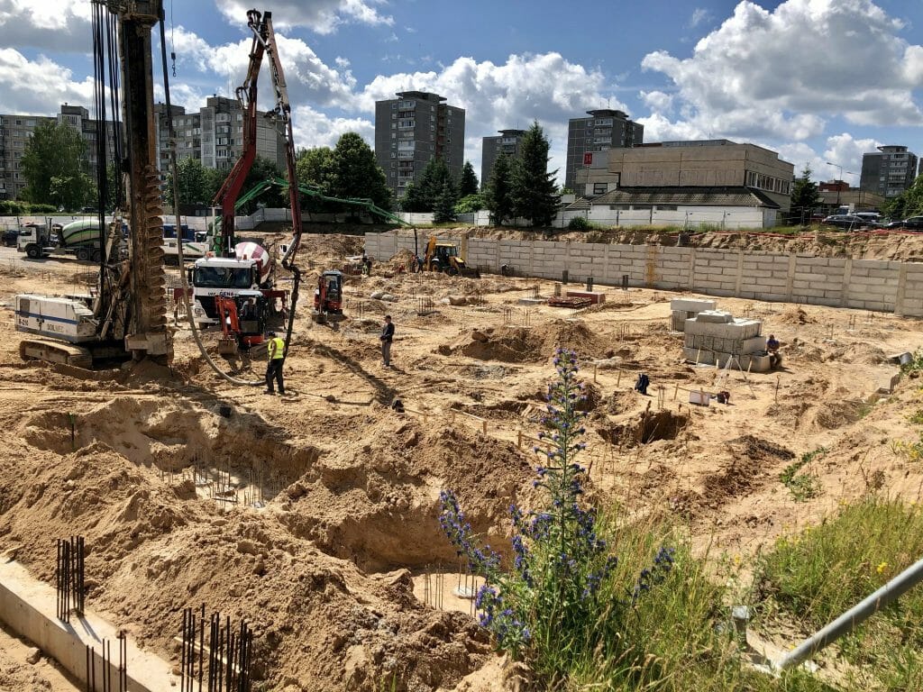 Viršuliškių stogai (Viršuliškių g. 38) - Multi apartment - construction photos